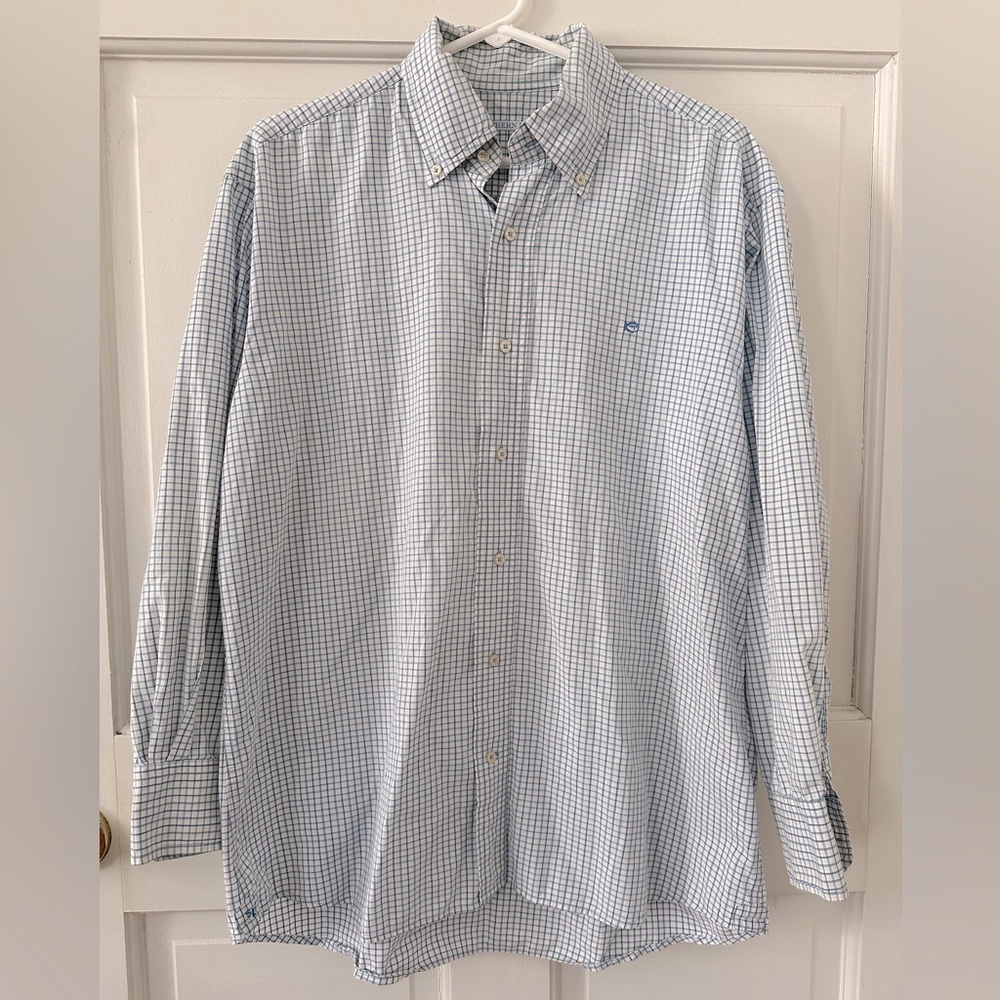Southern Tide Intercoastal Gingham Long-Sleeve Woven Shirt